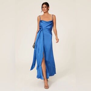 Fame and Partners Anita Elegant Blue Evening Dress